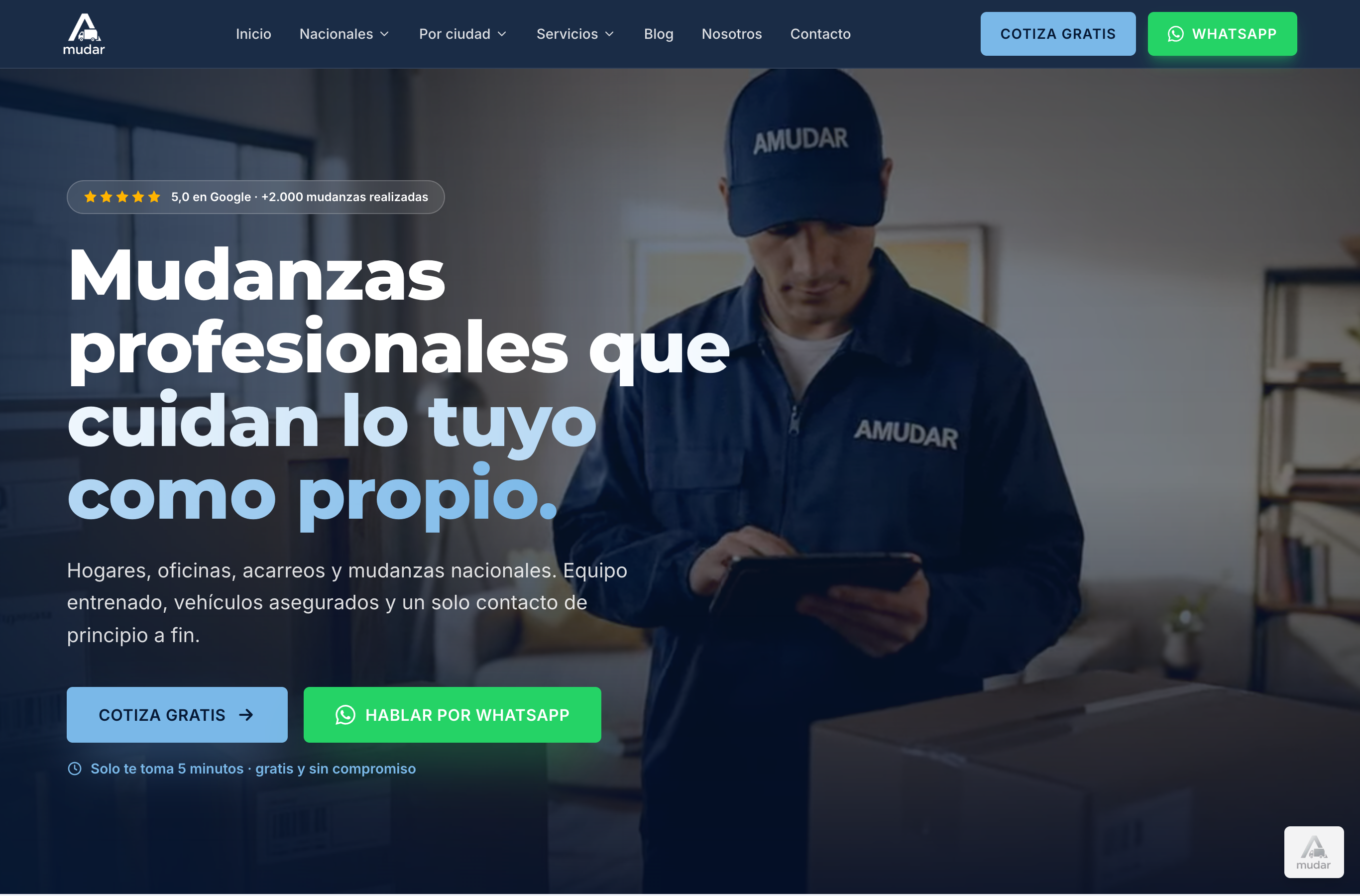 Sitio web de a-mudar